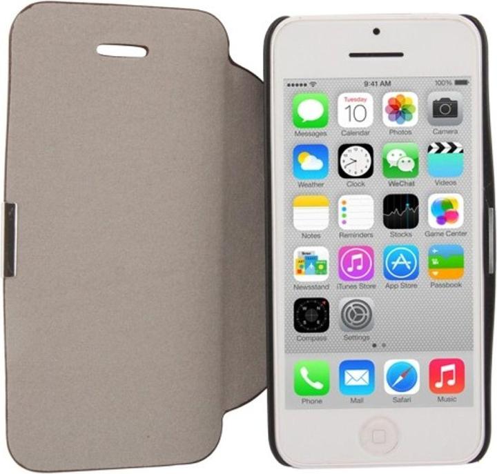 Produktbild König Design Schutzhülle Case (Flip Quer) für Handy Apple iPhone 5C Coffee (Apple iPhone 5c)