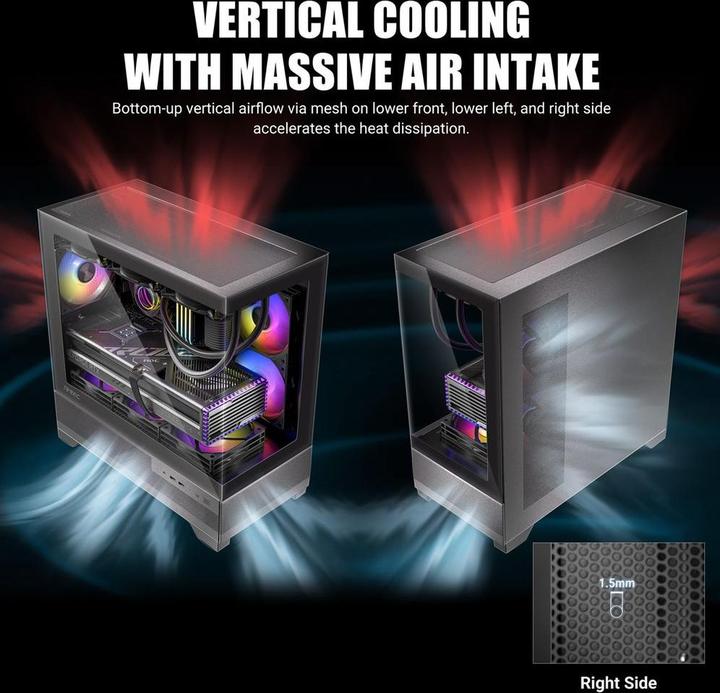 Actual product image Antec Geh CX500M ARGB Midi Tower black retail (ITX, mATX)