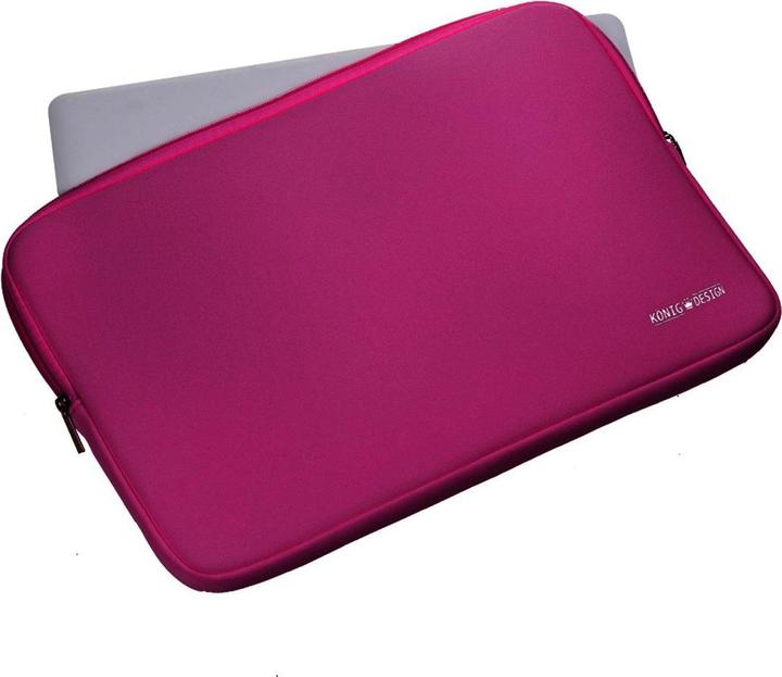 Produktbild König Design Universal Notebooktasche 13 13,3 Zoll Tasche Hülle Laptop Notebook Case Rot (13.30")