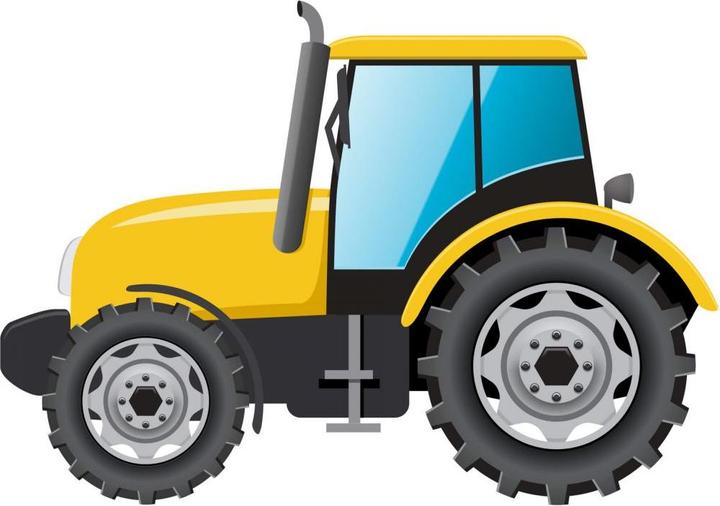 Image du produit Trenddeko Tracteur de véhicule de construction (30 x 21 cm)