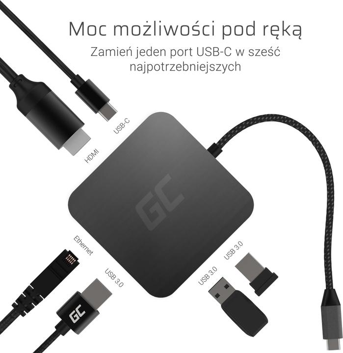 Actual product image GreenCell AK61 (USB-C, 4 ports)