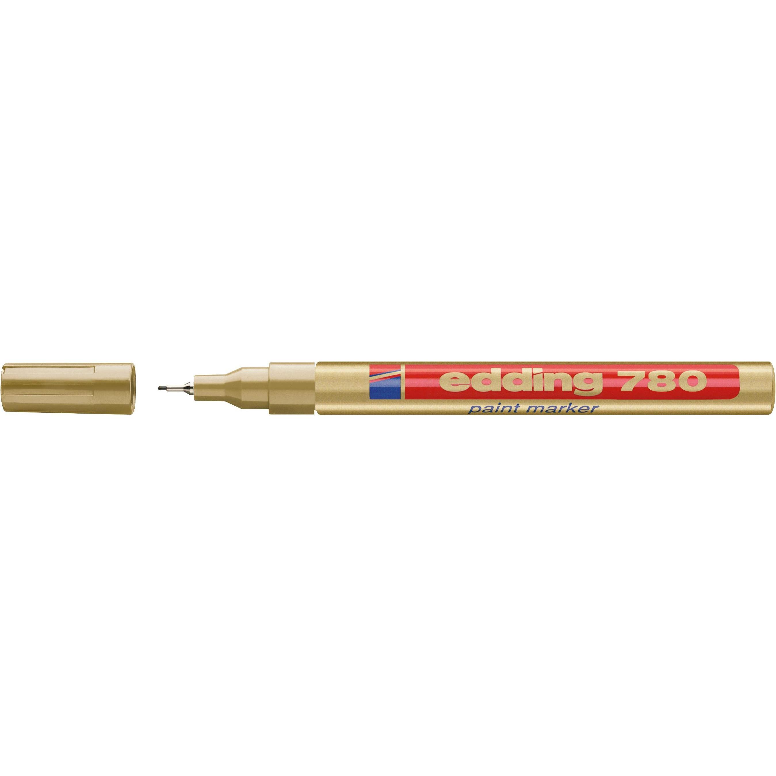 Edding, Marker, Lackmarker 780, 0,8 mm (Gold, 0.80 mm, 10 x)