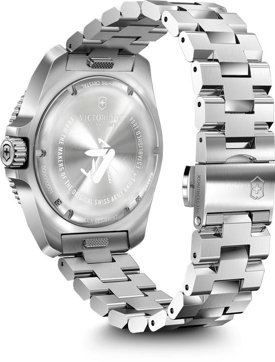 Produktbild Victorinox Journey 1884, Taucheruhr, Herrenuhr, 43 cm, Ziffernblatt blau, Edelstahl Armband silber (Taucheruhr, 43 mm)