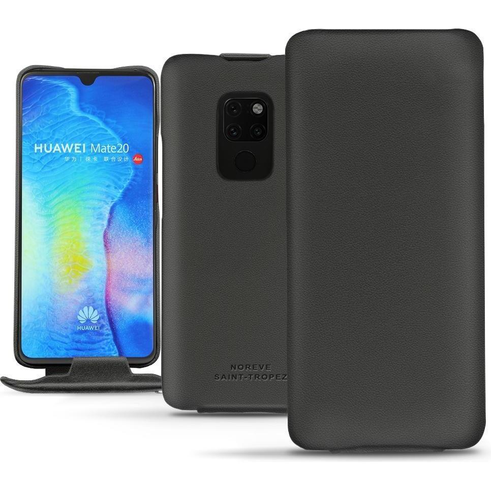 Noreve Lederschutzhülle vertikal (Huawei Mate 20), Smartphone Hülle, Schwarz
