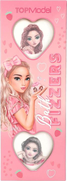Actual product image Top Model Topmodel - TOPModel Printed Bathfizzers BEAUTY and ME - White, Pink - 30g each (Bath bombs, Bath pearls, 30 g)