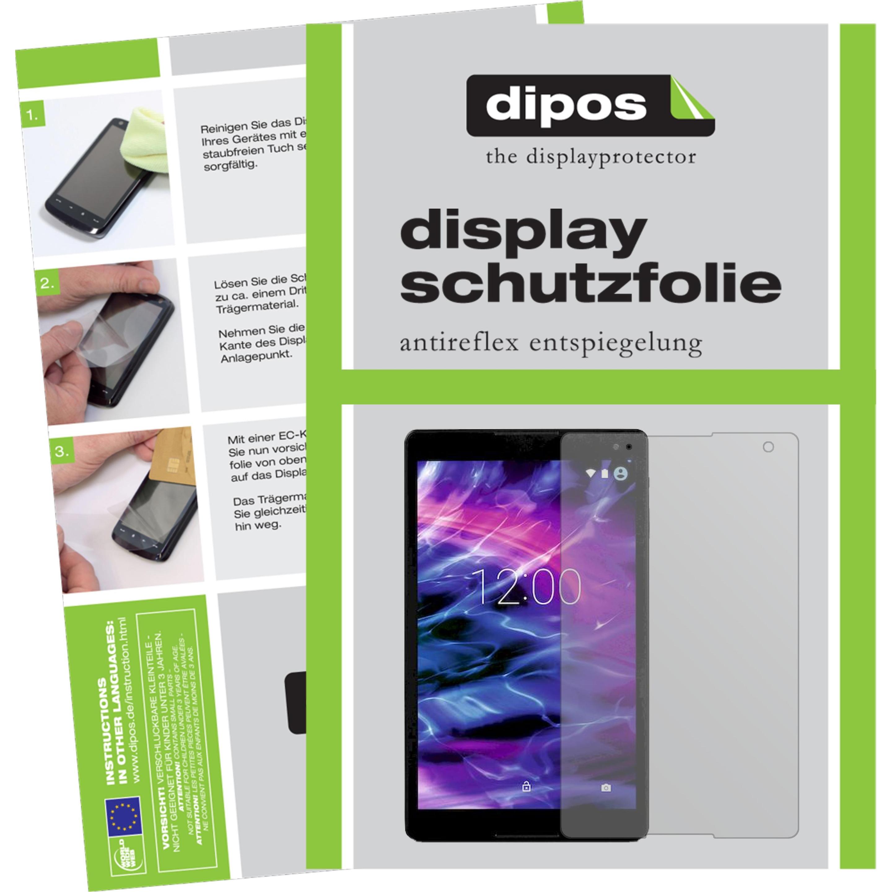Dipos Displayschutzfolie Antireflex (2 Stück, LifeTab P10505), Tablet Schutzfolie