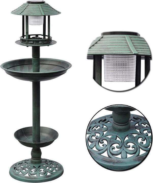 Produktbild vidaXL Solar Vogelbad