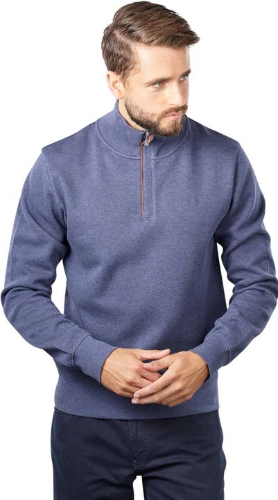 Actual product image GANT Sacker Rib Pullover Half Zip Dark Jeansblue Melange (L)
