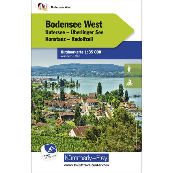 Bodensee West Nr. 43 Outdoorkarte Deutschland 1:35 000, Landkarte