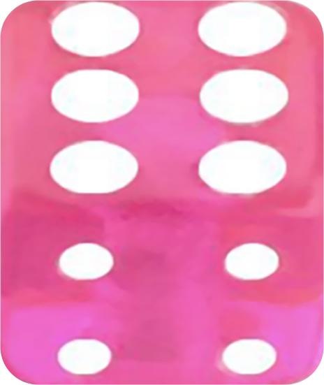 Produktbild Star Piercing Würfel pink transparent (Acryl)