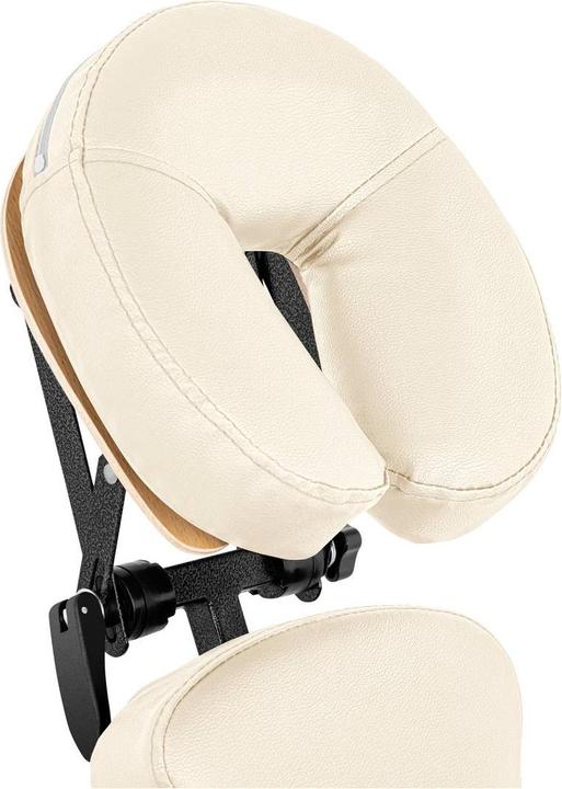 Produktbild Physa Massagestuhl klappbar mobiler Massagehocker Massagen-Stuhl 130 kg beige