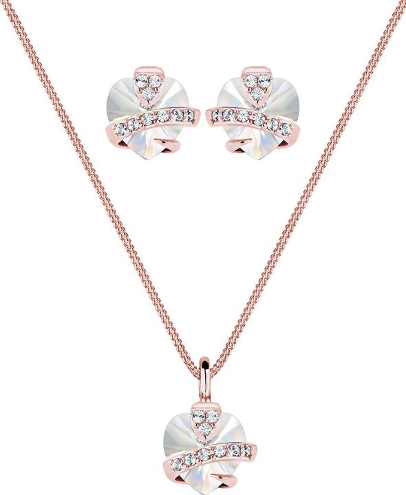 Immagine prodotto Elli Set di gioielli Cuore Cristalli Glamour Argento 925 (Cristallo di vetro, Argento 925)