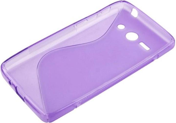 Actual product image König Design Mobile cover silicone case (S Curve) for mobile Huawei Ascend Y530 purple (Huawei Ascend Y530)