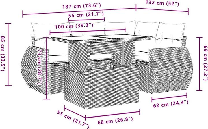 Produktbild vidaXL Aziel
