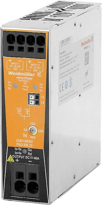 Actual product image Weidmüller PRO RM 20 power supplies/MaxGuard 2486100000 (952 W)