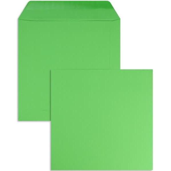 Thumbnail - Blanke, Briefumschlag, Briefumschläge 190x190mm 120g/qm gummiert VE=100 Stück smaragd (100 x)