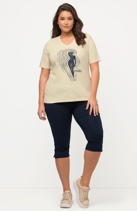 Actual product image Ulla Popken Eco Cotton Silhouette Short Sleeve Graphic Tee (46, 48)