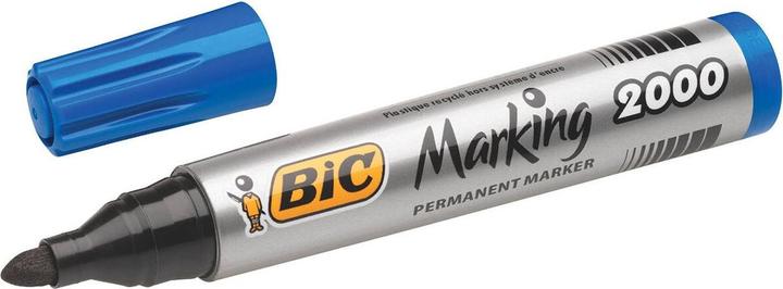 Productafbeelding Bic 8209143, Blauw, Kogelpunt, Blauw, Zilver, 1,7 mm, Karton, Metaal, Papier, Plastic, Op alcoholbasis (Blauw, 1.70 mm, 12 x)