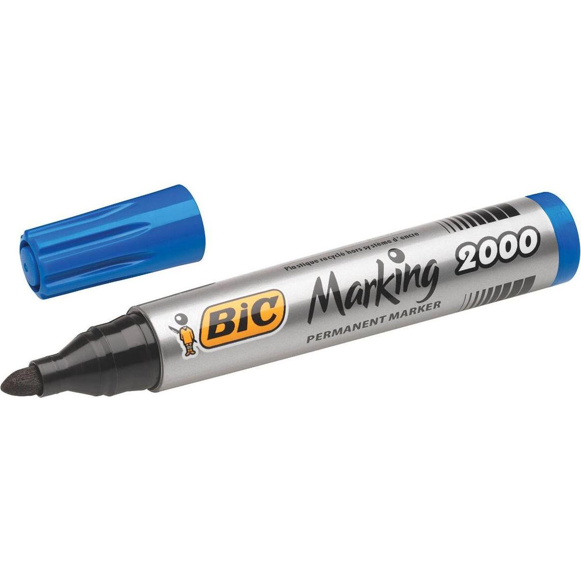 Thumbnail - Bic, Marker, Permanentmarker Eco 2000 2-5 mm, blau, 12 Stück in einer Packung 000064 (Blau, 1.70 mm, 12 x)