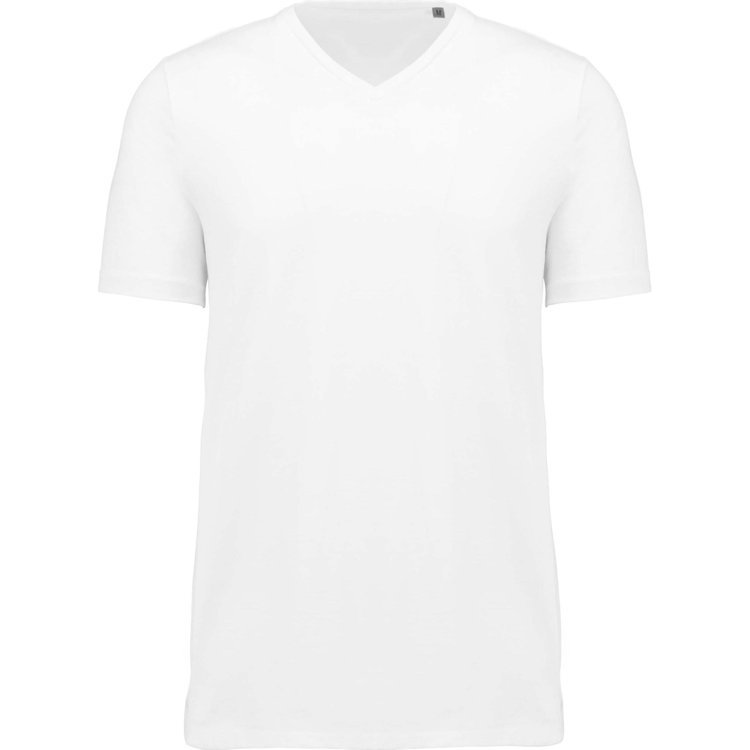 Kariban, Herren, Shirt, Supima Col V, Weiss, (XXL)