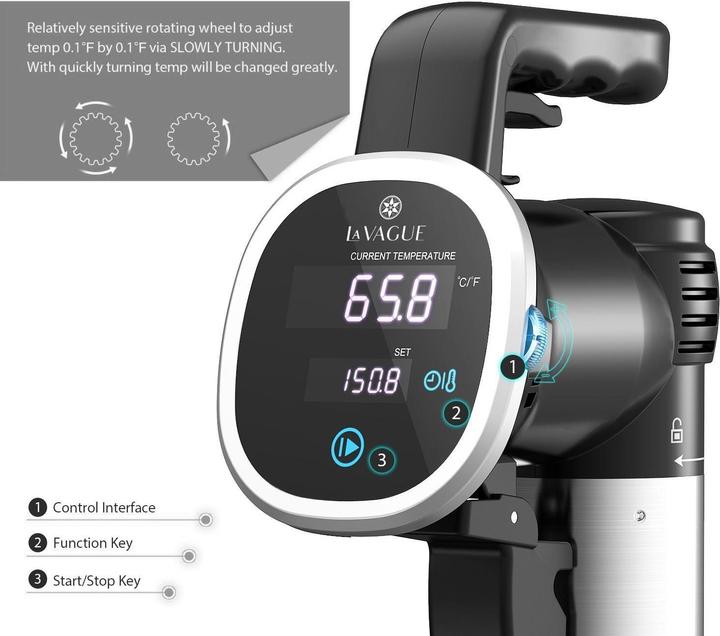 Productafbeelding La Vague Sous Vide Stick Precision Cooker (EU-stekker)