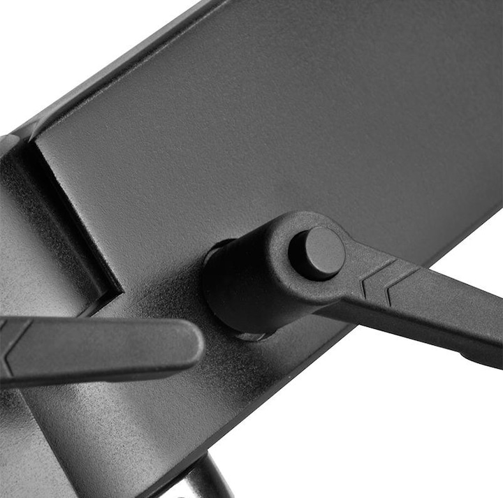 Produktbild Silverstone SST-ARM23BS-L - Dual Monitorarm (Tisch, 32.01")