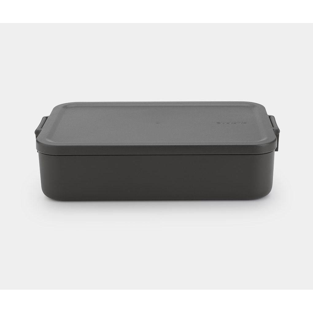 Thumbnail - Brabantia Lunchbox Make & Take 25.5 x 16.7 x 6 cm, Dunkelgrau, Lunchbox, Grau