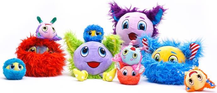 Actual product image Simba Furlocks Mini Plush Monster Assorted (20 cm)