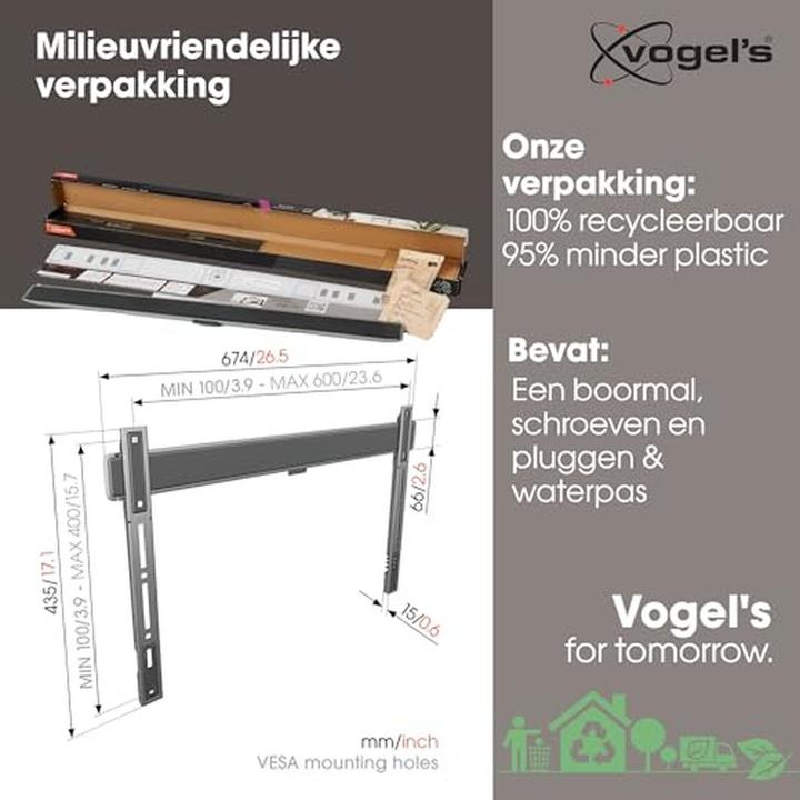 Immagine prodotto Vogels TVM 5605 (Muro, 100", 100 kg)
