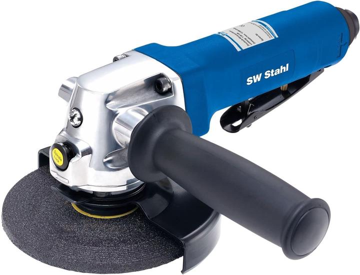 Image du produit SW-Stahl S3297 Druckluft Winkelschleifer I Druckluftwerkzeug mit 1,4 PS Druckluftmotor I 12.000 U/mi (125 mm)