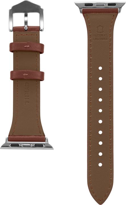 Immagine prodotto Spigen Kajuk Cinturino in pelle per Apple Watch 4/5/6/7/8 / SE 40/41 mm marrone (38 mm, 40 mm, 41 mm, Vera pelle)