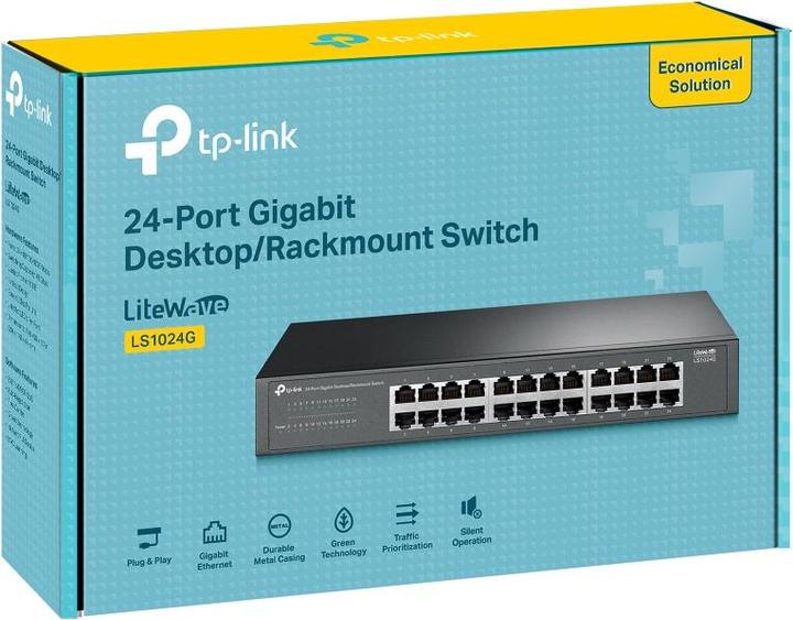 Produktbild TP-Link NET SWITCH 24PORT 10/100/1000M/LS1024G (24 Ports)