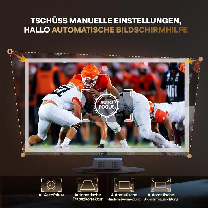 Produktbild Aurzen Eazze D1 Heimkino Beamer mit 4K Unterstützung (4K)