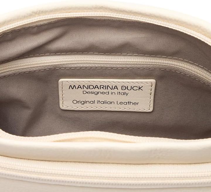 Actual product image Mandarina Duck Mellow Leather Crossover with Adjustable Strap and Padded Interior