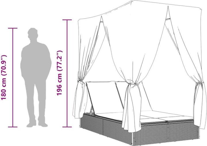 Immagine prodotto vidaXL Doppel-Sonnenliege (114 cm)