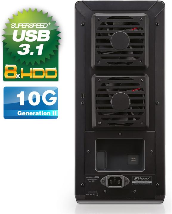 Immagine prodotto Fantec QB-X8U31 8x 3.5 SATA HDD USB 3.1 Type-C (3.5")