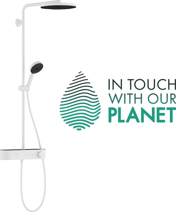 Produktbild hansgrohe Pulsify S Showerpipe 260 1 Strahlart, (EcoSmart) mit ShowerTablet Select 400, 24221