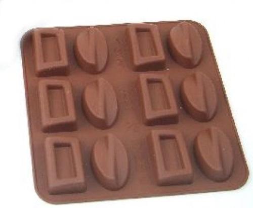 Actual product image Silikomart Smo02 Gg Brown Silicone Mould Coffee Gamme Gourmet