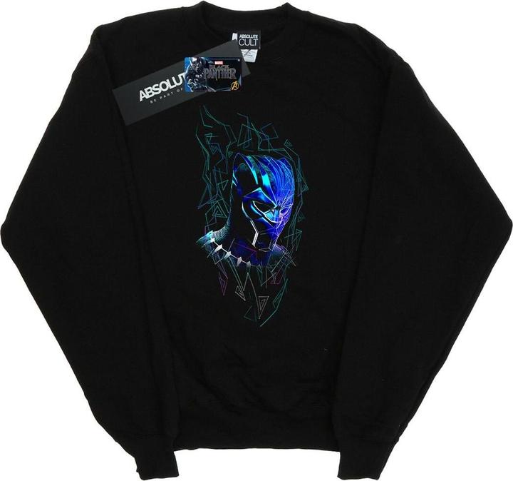 Image du produit Mens Black Panther Neon Mask Cotton Sweatshirt (3XL)