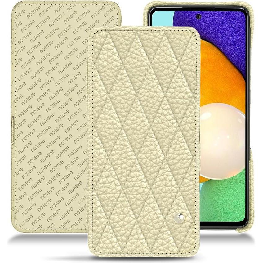 Thumbnail - Noreve Lederschutzhülle horizontal (Samsung Galaxy A52), Smartphone Hülle, Beige