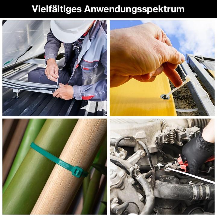 Produktbild Kabelbinder-Set (Kunststoffkabelbinder, 400 mm, 100 Stk.)
