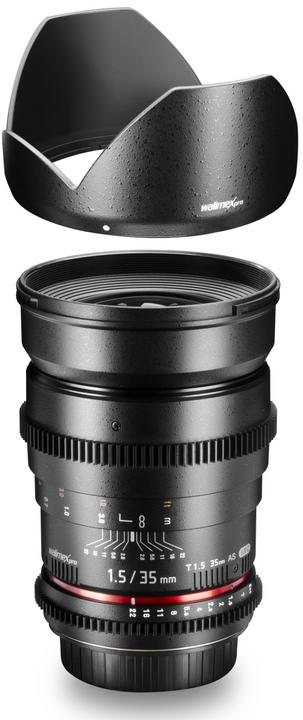 Actual product image Walimex pro Pro DSLR Video Lens 35mm, f/1.5, Nikon (Nikon F, full size)