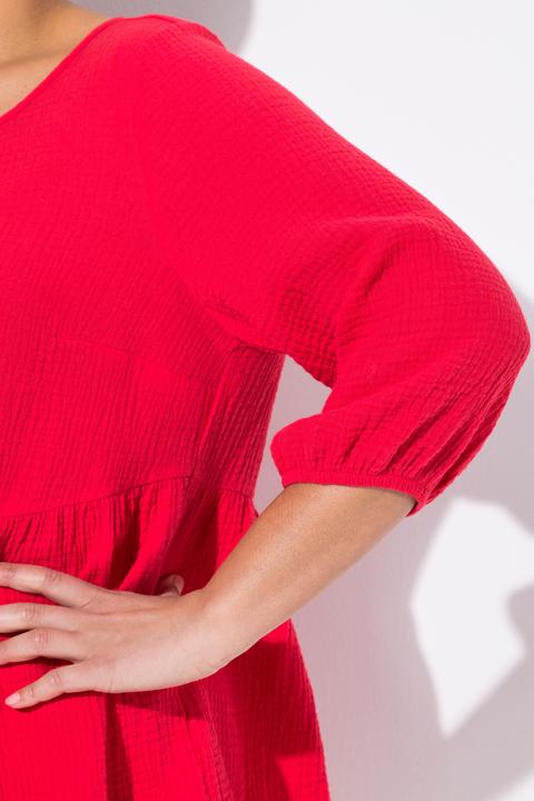 Produktbild Miamoda Bluse, A-Linie, Musselin, Bindebänder, Kräuselnaht (52)