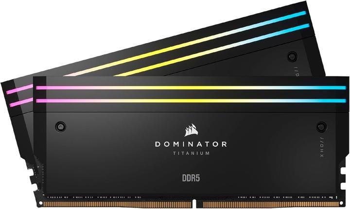 Produktbild Corsair DDR5, 7000MT/s 96GB 2x48GB DIMM, Unbuffered, 40-52-52-114, Std PMIC, XMP 3.0, DOMINATOR TITANIUM Bla (2 x 48GB, 4800 MHz, DDR5-RAM, U-DIMM)