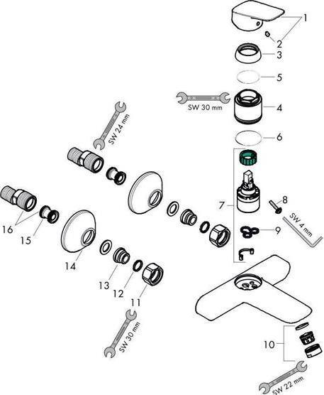 Produktbild hansgrohe Logis Chrom