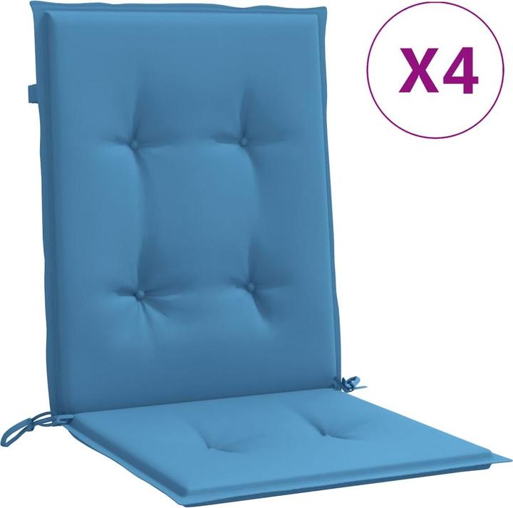 Actual product image VidaXL Low backrest cushions 6 pcs. 100 x 50 x 7cm fabric (100 x 50 x 7 cm)