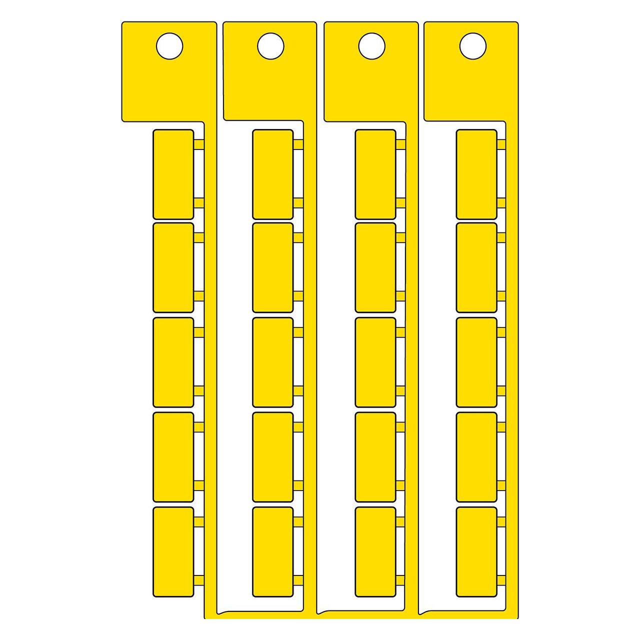 Brady Giallo Accessori Per Il Collegamento Dei Cavi, Etichettatura Non Adesiva, 9 X 20