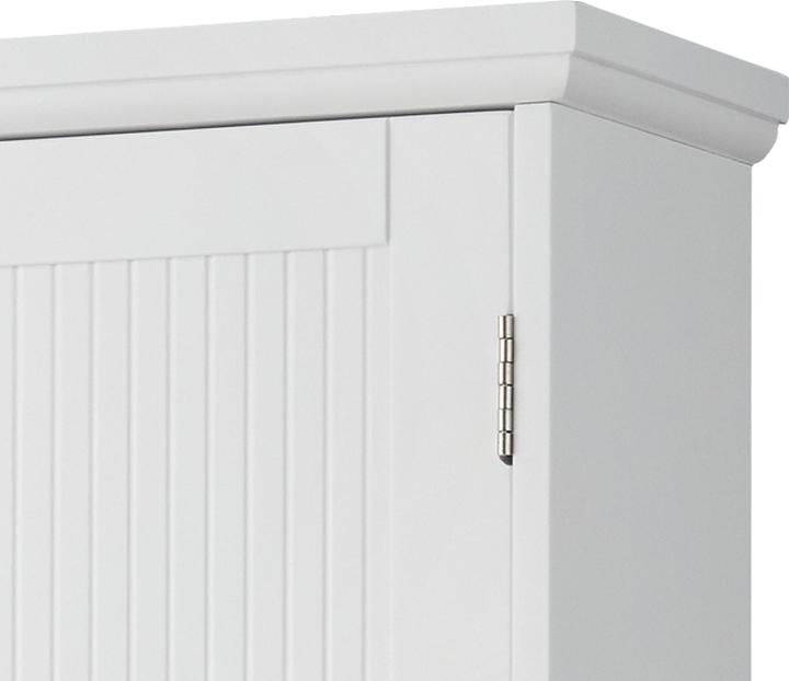 Image du produit Teamson Home Holz Badezimmer Wand Medizinschrank mit verstellbaren Regalen Wei EHF-F0007