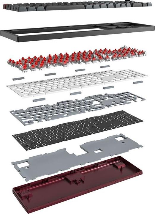 Image du produit Montech Clavier de jeu MKey Darkness - GateronG Pro 2.0 Red (Filaire)