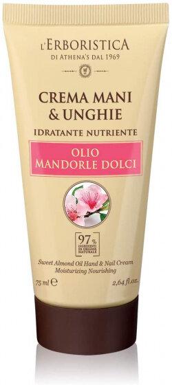 Immagine prodotto L'Erboristica di Athena's 1969 Crema mani e unghie con olio di mandorle dolci 100g (100 ml)